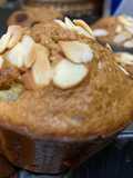 Muffin de plátano, pera y avena