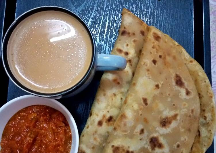 Recipe of Super Quick Homemade Aaloo ka paratha