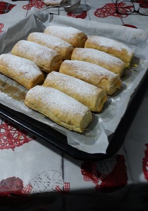 O poză a rețetei Ștrudele cu brînză.
