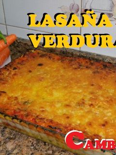 Una foto de Lasaña de verduras