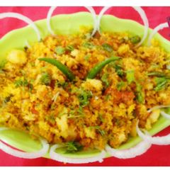 A picture of Leftover bread poha.