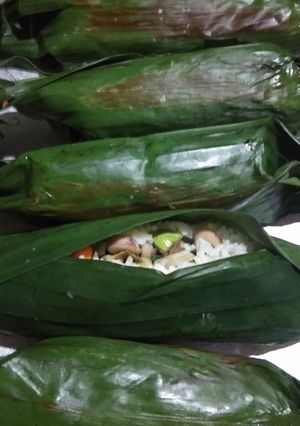 Foto resep Nasi bakar cumi pete