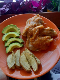 Una foto de Alitas en Salsa de Piña 🍗☺ (Almuerzo)