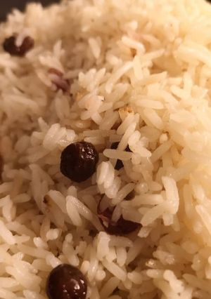 A picture of Butter raisin cinnamon rice.