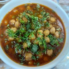 A picture of Chicpeas masala curry.