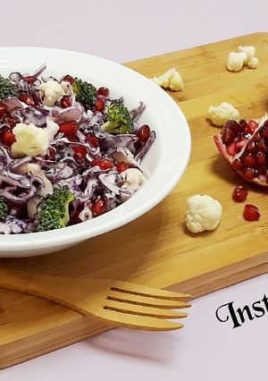 عکسی از دستور سالاد کلم و انار 🥗 🥦