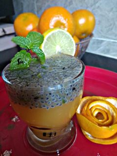 ઓરેન્જ - લેમન વિથ ચિયા ડ્રીંક (Orange Lemon Chia Drink Recipe In રેસીપી મુખ્ય ફોટો