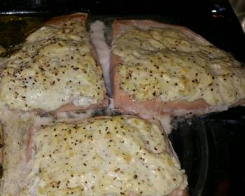 Without Fail Prepare Recipe Baked Salmon wsour cream topping Delicious Steady