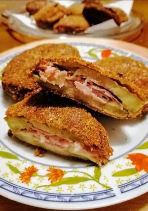 O poză a rețetei Cordon Bleu de vinete.