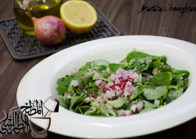 Green_Purslane_Salad  #Baqllehh_Salad