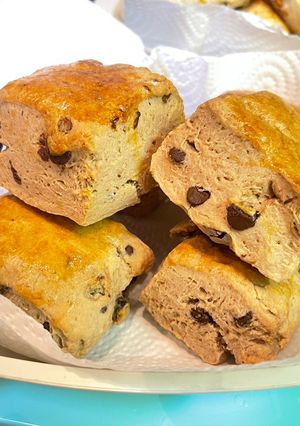 氣炸阿華田朱古力scone 司康 的食譜成品照片