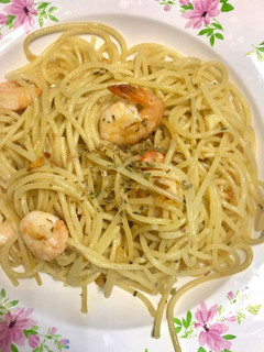 Foto resep Spaghetti Aglio Olio Udang (spagetti)