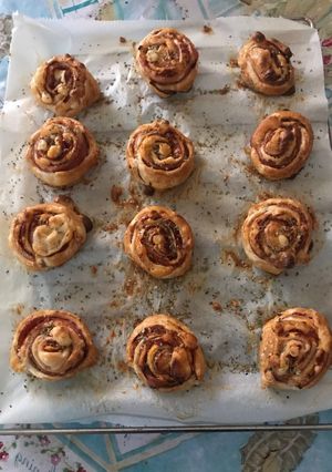 Una foto de Rollitos de hojaldre salados