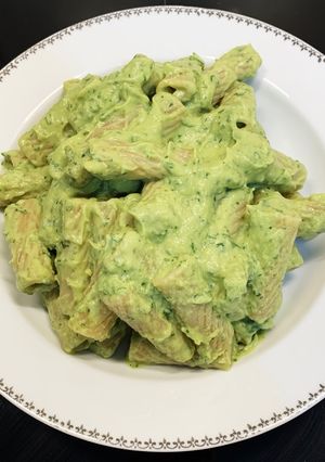 Une photo de Pâtes healthy au Pesto d’Avocat