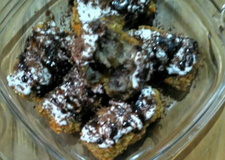 Nugget pisang coklat
