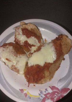 Una foto de Milanesas de berenjena