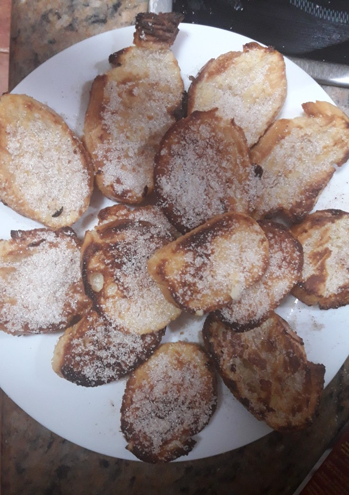 Una foto de Torrijas con leche condensada al horno