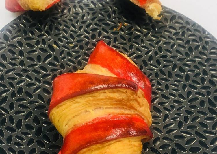 A révélé le secret de la recette Croissant bi-colore spécial