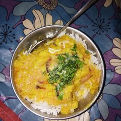 A picture of Arhar Dal Chawal.