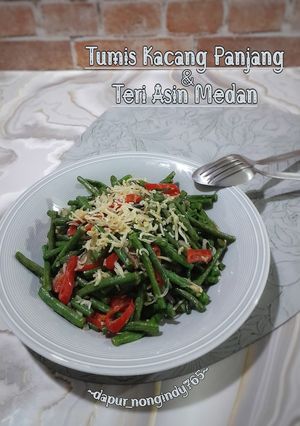 Foto resep Tumis Kacang Panjang Teri Asin Medan