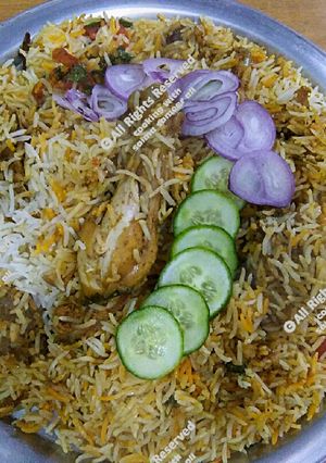 A picture of Bazar wali(thelay wali biryani).