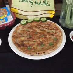 Potato cheese stuffd paratha A picture of Potato cheese stuffd paratha.