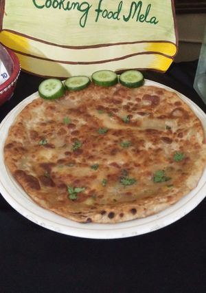 A picture of Potato cheese stuffd paratha.