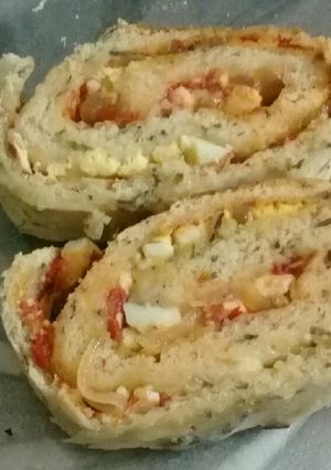 Una foto de Arrollado de pizza