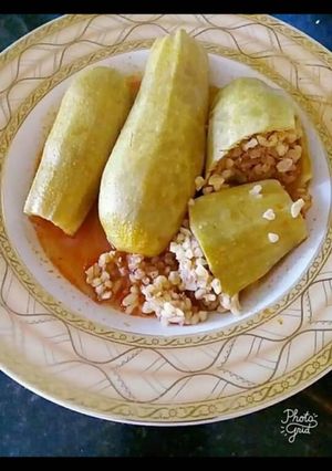 A picture of Stuffed Zucchini with Bulgur.
