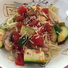 Mediterranean Vegetable Pasta A picture of Mediterranean Vegetable Pasta.