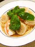 Chilled Tomato Pasta with Shrimp & Scallops