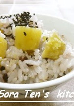 A picture of Fall Bounty Rice with Sweet Potatoes and Mixed Grains.