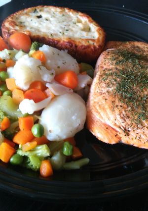 A picture of Oven Cooked Salmon.