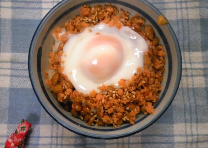 Warm and Creamy Egg Natto Rice