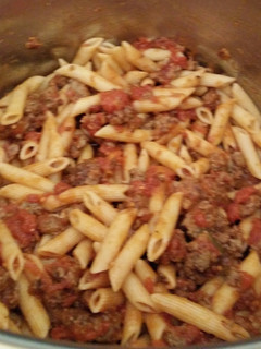 A picture of Spaghetti with Meat Sauce.
