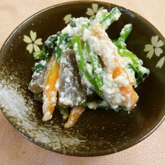 A picture of Smooth Konnyaku Shira-ae with Silken Tofu.