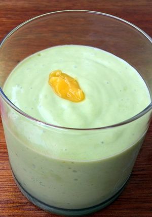 A picture of Avocado Smoothies With Lemon Curd.