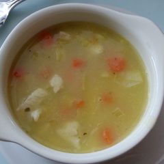A picture of Vickys Cock-A-Leekie Soup (Chicken & Leek) GF DF EF SF NF.