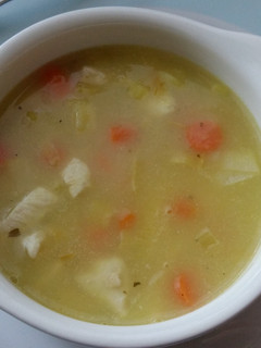 A picture of Vickys Cock-A-Leekie Soup (Chicken & Leek) GF DF EF SF NF.