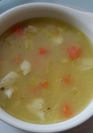 A picture of Vickys Cock-A-Leekie Soup (Chicken & Leek) GF DF EF SF NF.