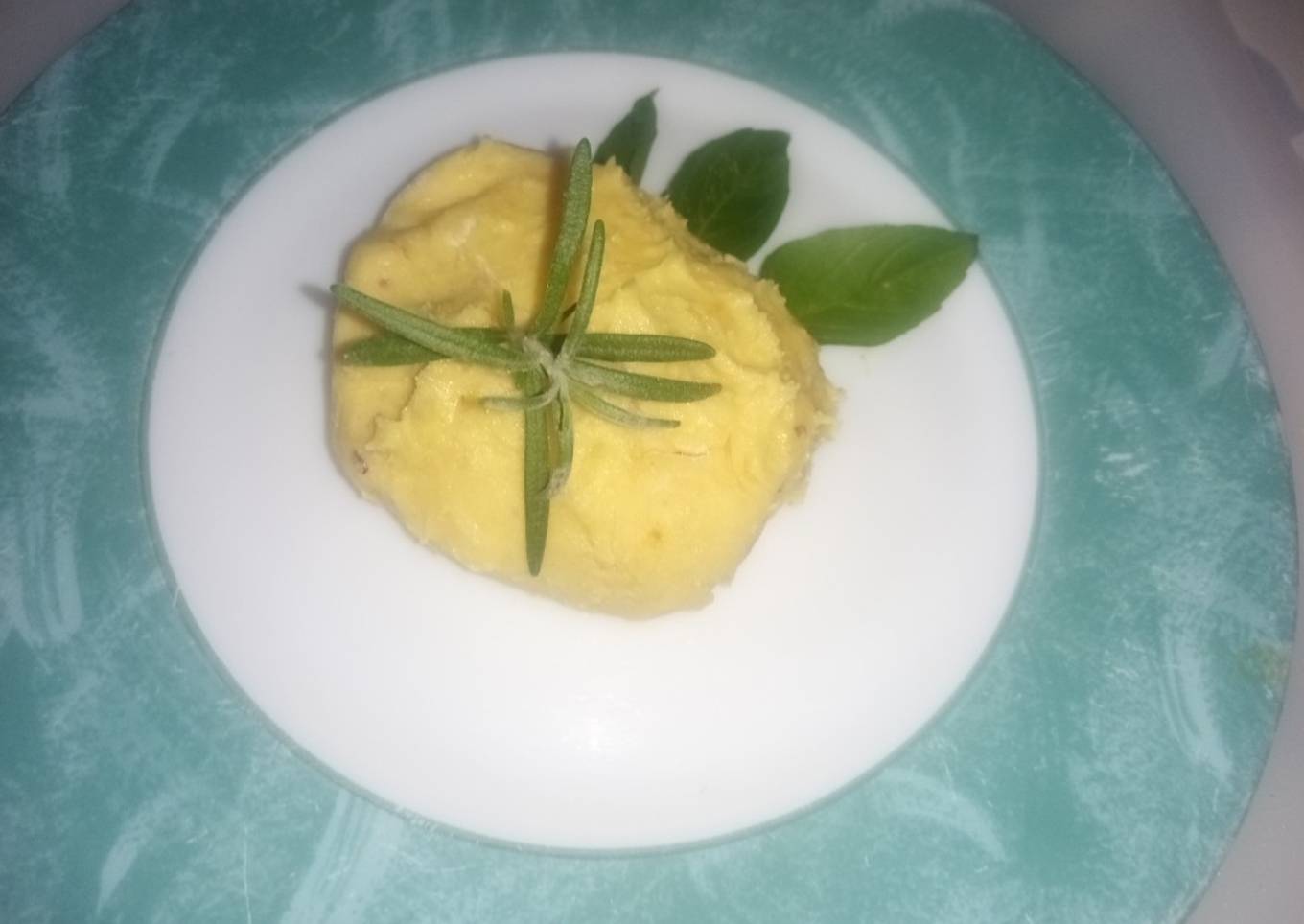 Puré de camote morado