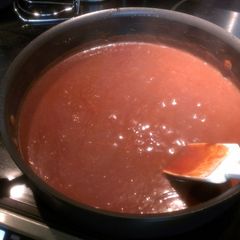 A picture of Grandma's Chocolate Pie.