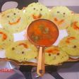 Green peas emoji idli