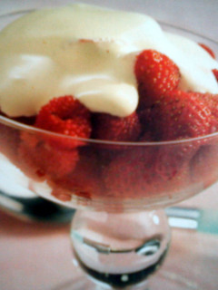 A picture of Fresh Berries with Sabayon Sauce.