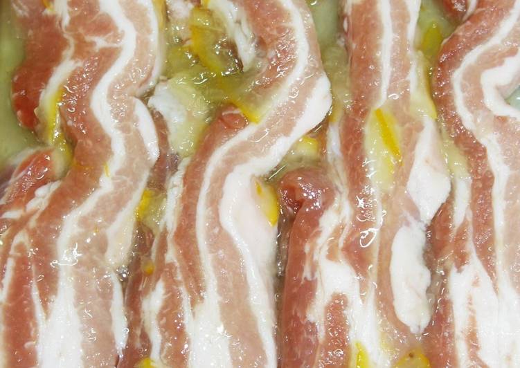 Recipe of Award-winning Fragrant Yuzu Samgyeopsal