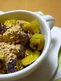 An Easy Snack with Sweet Potatoes and Kinako