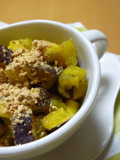 A picture of An Easy Snack with Sweet Potatoes and Kinako.