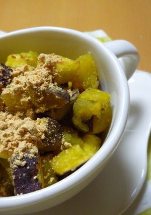 A picture of An Easy Snack with Sweet Potatoes and Kinako.