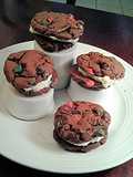 Chocolate Sandwich Cookies with Peppermint Cream Filling
