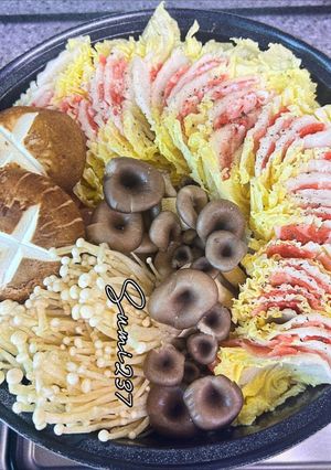 Hình của món Lẩu cải thảo kiểu Nhật-밀폐유나베 레시피.